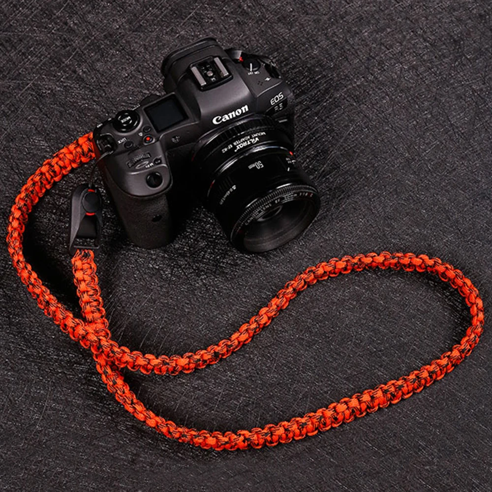 Hand-Woven Camera Quick Release Strap For SLR Canon R5/R6 850D Nikon Z5 Z6ii Micro Single Sony A7C A7R3 Fuji XT4 Shoulder Strap