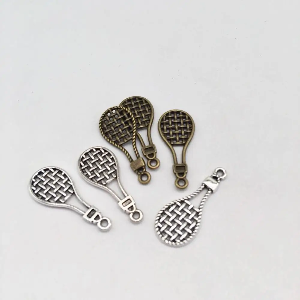 

25 pcs sport racket charms fit DIY handmade Jewelry necklace earring Bracelets Making souvenir