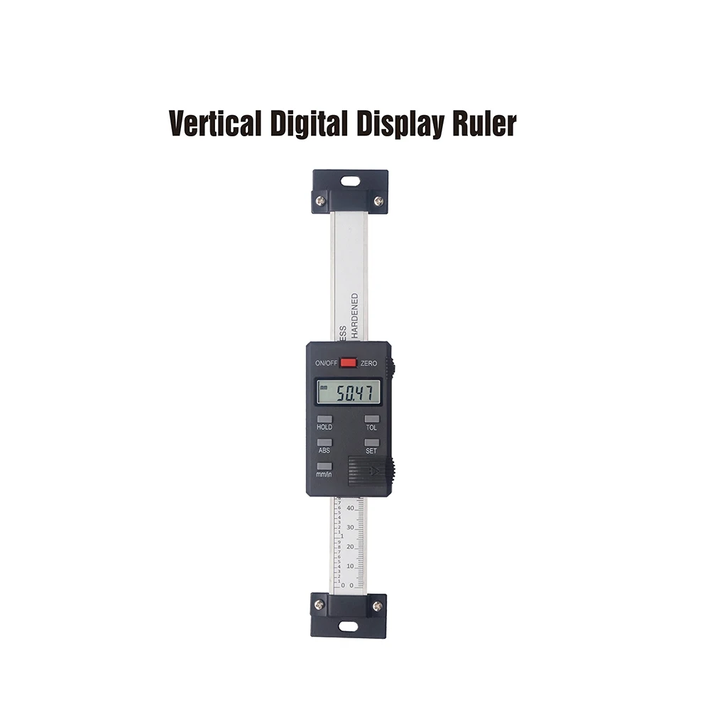 Calibro digitale ad alta precisione 4CR13 in acciaio inossidabile orizzontale verticale Display digitale righello campo di misura 100 200 300 400mm