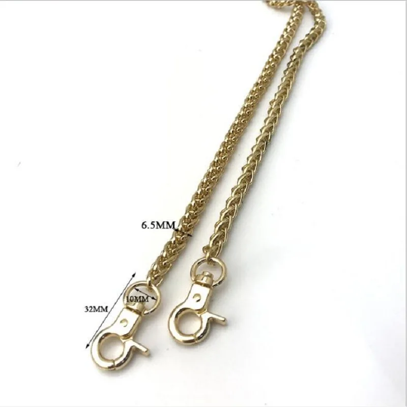 (5pcs / 1lot) Luggage Handbag Hardware Accessories 120cm Open Spring Hook Buckle Matching Shoulder Strap Twist Chain