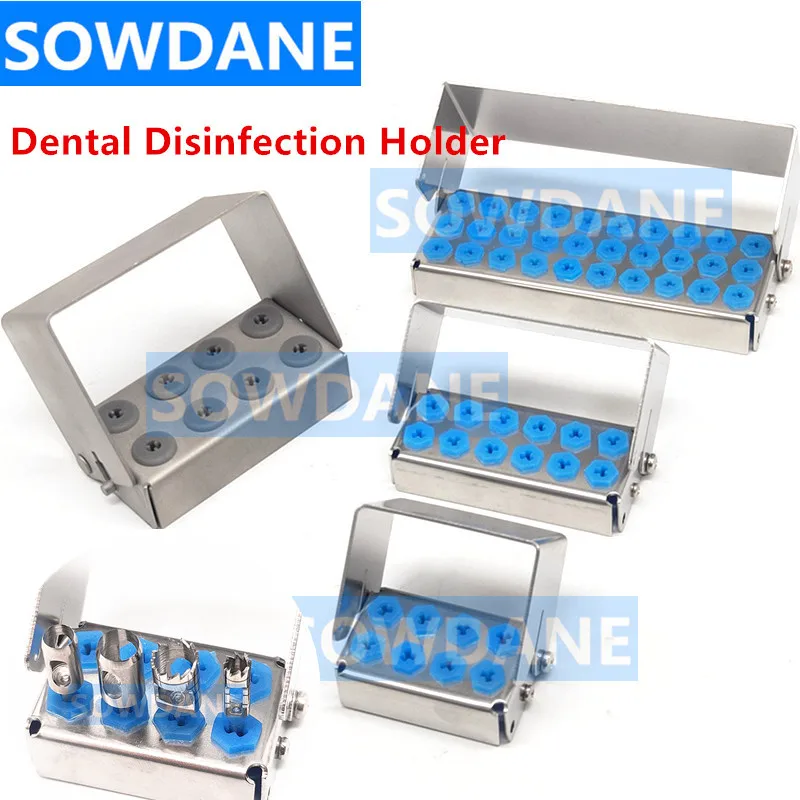 Dental Disinfection Holder Stander For Dental Bone Bur Lower Speed Burs Placer Sterilization Rack Autoclavable