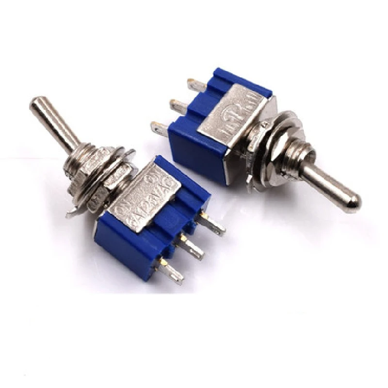 5PCS Miniature Toggle Switch Single Pole Double Throw SPDT DPDT ON-OFF-ON ON-ON Toggle MTS-102-103-202-203-123-302-402