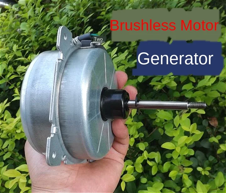 

Low-Speed Three-Phase Permanent Magnet Brushless AC Brushless Wind Generator + Ballast 200W Hand Hydraulic Power 12V-300V