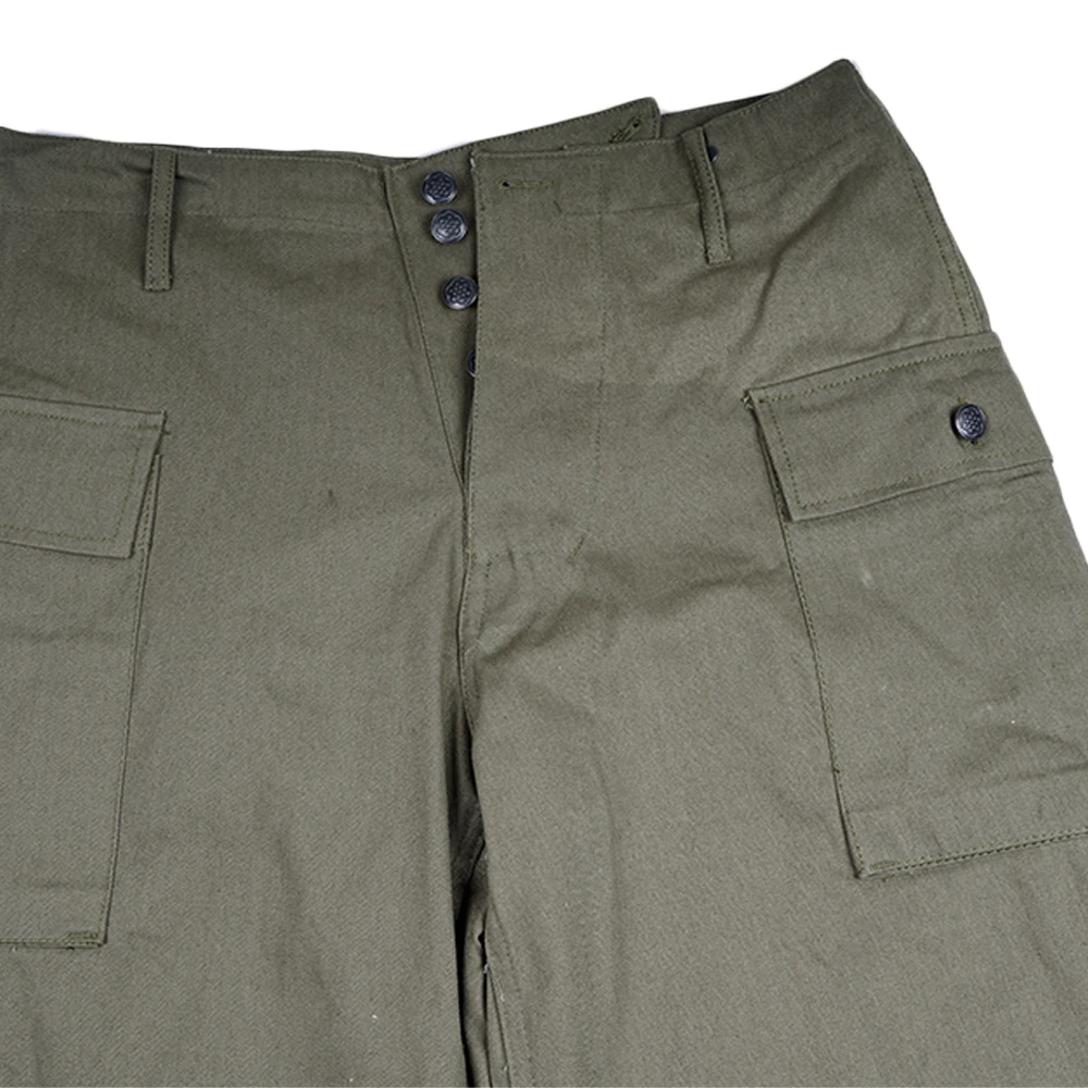 Pantalones de uniforme del Cuerpo de Marines del Ejército de los EE. UU., pantalones de Exteriores, pantalones de uniforme HBT, verde, WWII WW2