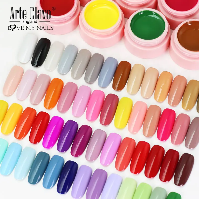 Arte Clavo 73 Colors Gel Nail Polish vernis semi permanant UV Painting Gel Lak Primer Soak Off Nail Art Gel Varnish Gelp Polish