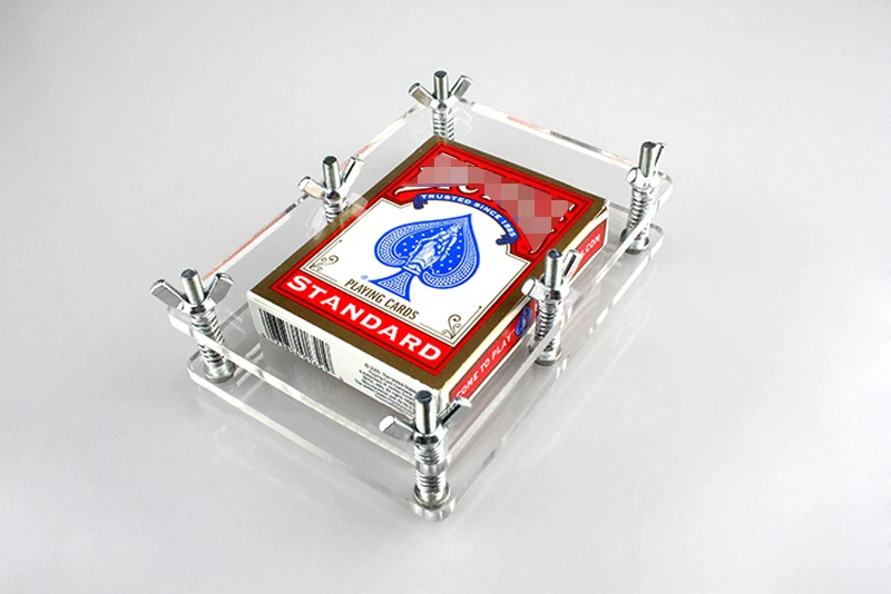 Crystal Card Press - Crystal Card Flatten Restore Deformation Not Include Playing Card Magic Tricks Accessory Gimmick