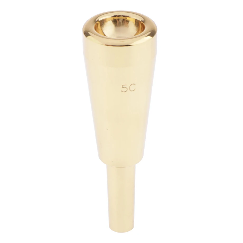 NEW STANDARD BRASS TRUMPET MOUTHPIECE SIZE 5C - SILVER / GOLD PLATED