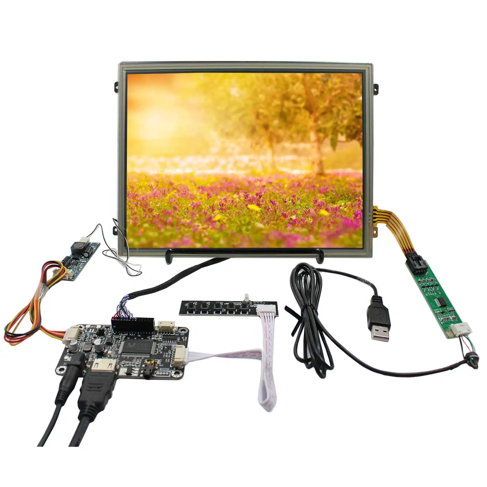 

10.4inch 1024x768 IPS Brightness 500nits VS140T-003A LCD Screen Touch Panel with HD-MI Audio LCD Controller Board