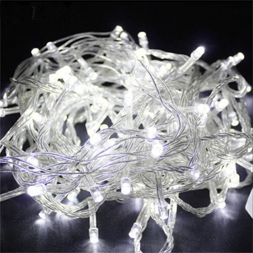 Outdoor Christmas Led String Lights 100M 50M 30M 20M 10M 5M Luces Decoracion Fairy Light Holiday Lights Lighting Tree Garland