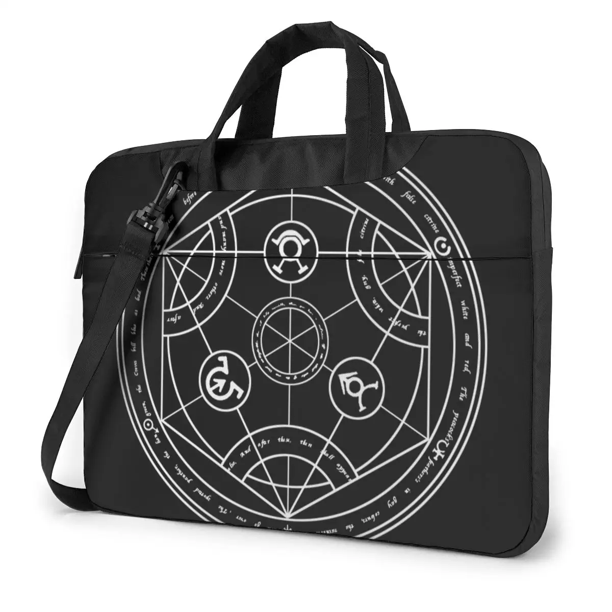 Human Transmutation Circle Laptop Bag Case Protective Vintage Computer Bag Bicycle Crossbody Laptop Pouch