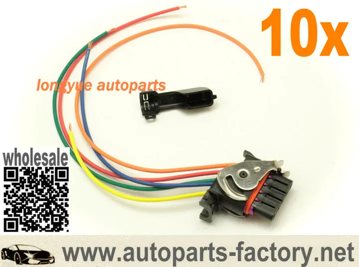 Longyue 10pcs OE Plugs- 5-Pin Oval Plug Harness For Bosch Type Alternators