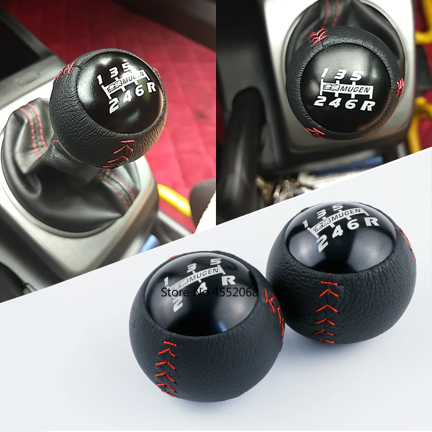 JDM Mugen Leather gear shift knob for HONDA CRZ Type R Civic FA5 FG2