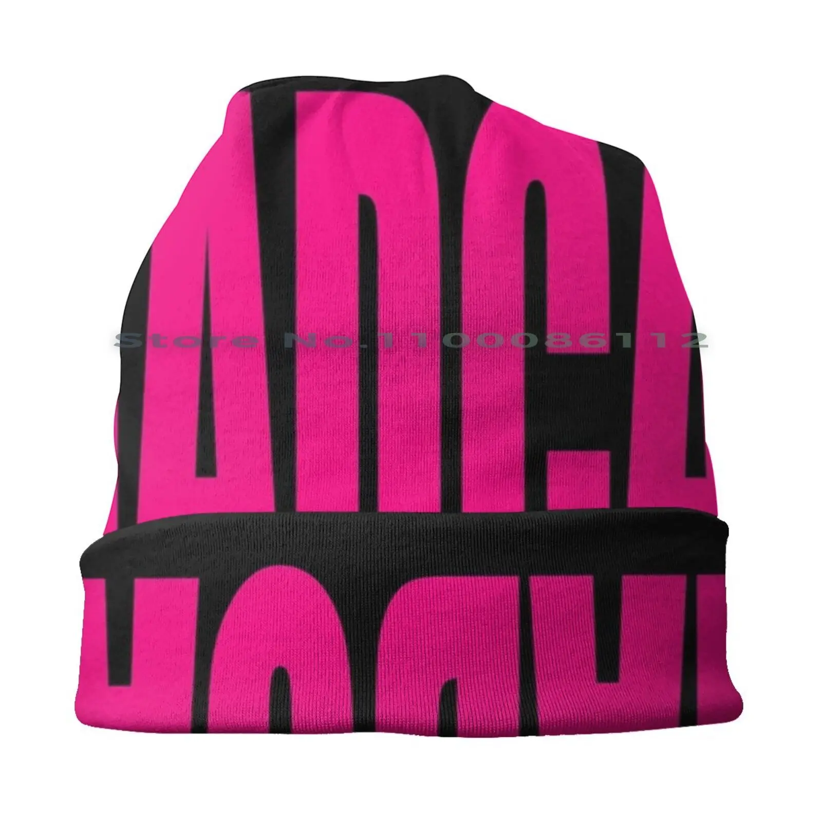 Madcat Beanies Knit Hat Mad Cat Magenta Girls Miwa Jpop Kpop Khain1 Font Neon Idol Girlband P Nk Brimless Knitted Hat Skullcap