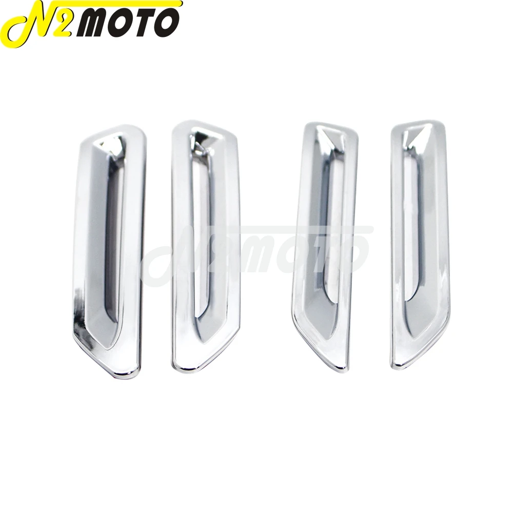 4pcs Plated Radiator Slot Trim Air Radiator Vent Bezel Accent for Honda Goldwing 1800 Gold Wing GL1800 DCT Tour Airbag 2018-2021