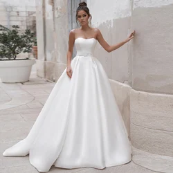 Hot Sale A-Line Wedding Dresses Detachable Appliqued Boat Neck Full Sleeve Draped Sashes 2021 New Floor Length Bridal Gowns