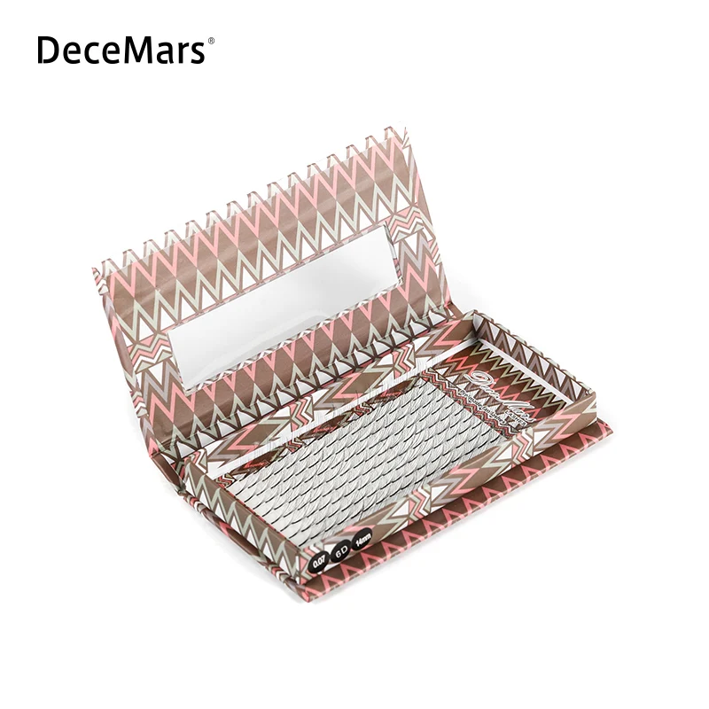 DeceMars Long Stem Pre Made Eyelash Extension 3d/4d/5d/6d Lashes 16lines