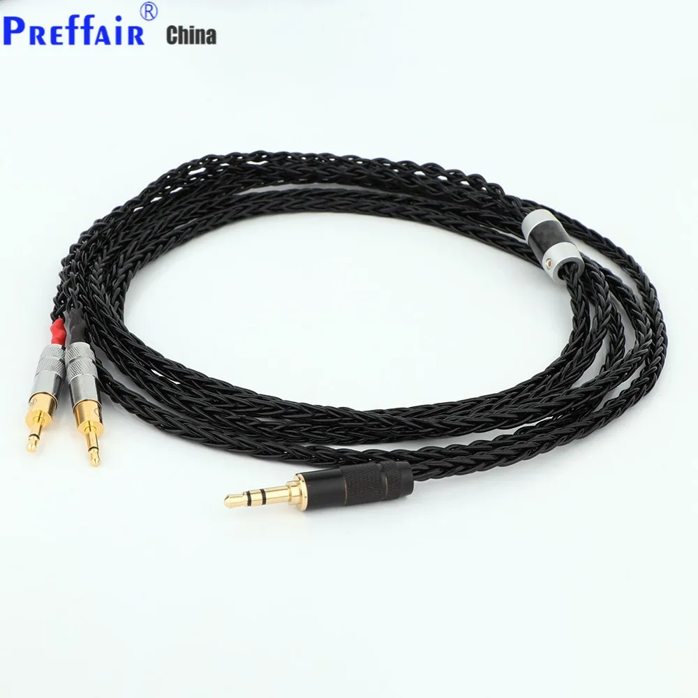 3.5 Xlr 4.4 male to Dual 2.5 mm 8-core silver plating Headphone Earphone Cable hifi cabl For hd 700 sennheiser hd700 nw zx300a