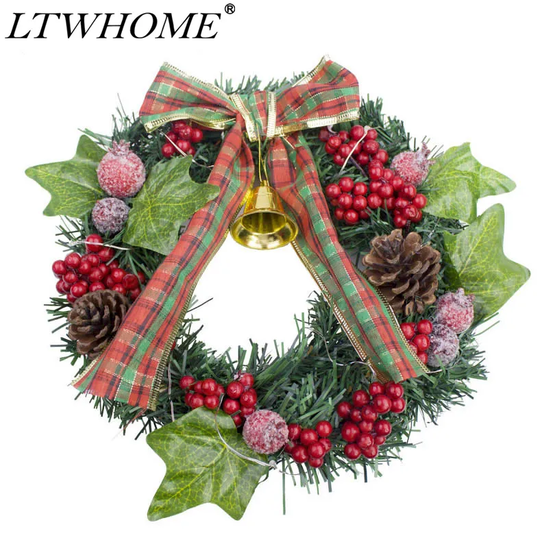 LTWHOME Artificial Green and Red Hand Made 9