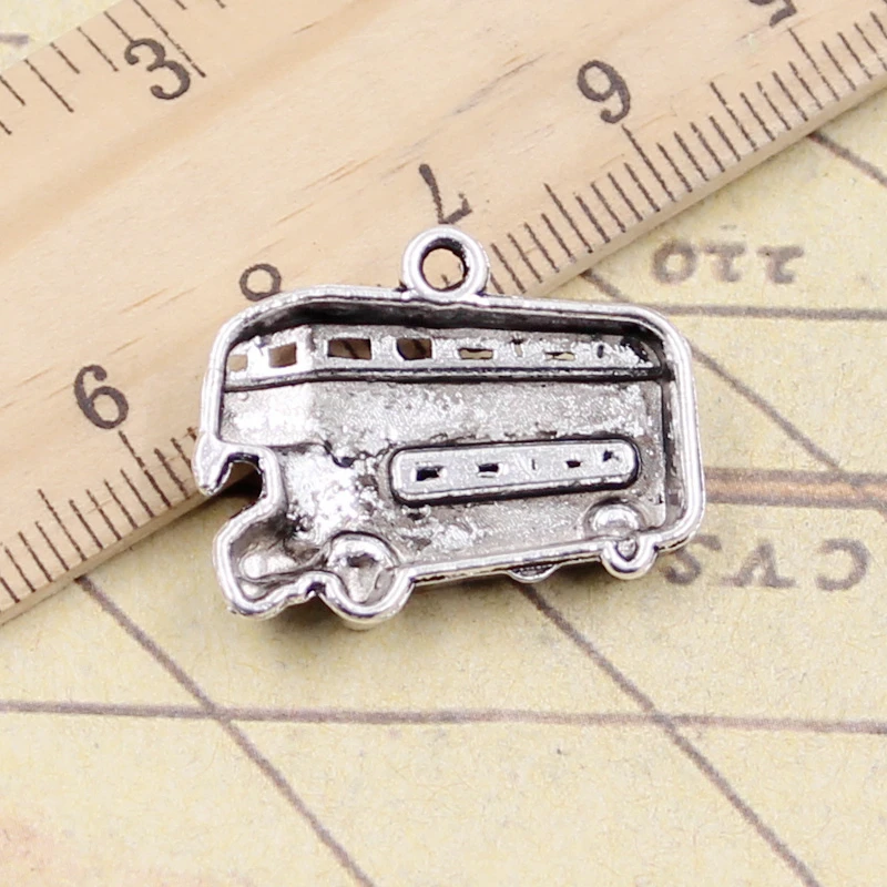 10pcs Charms London Bus Car 20x25mm Tibetan Silver Color Pendants Antique Jewelry Making DIY Handmade Craft Pendant