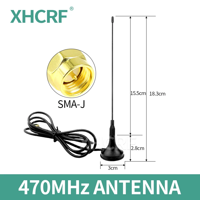 470MHz Whip Antenna SMA Male Omnidirectional High Gain 490MHz Antennas for Meter Reading Module DTU Motherboard LoRa Aerial