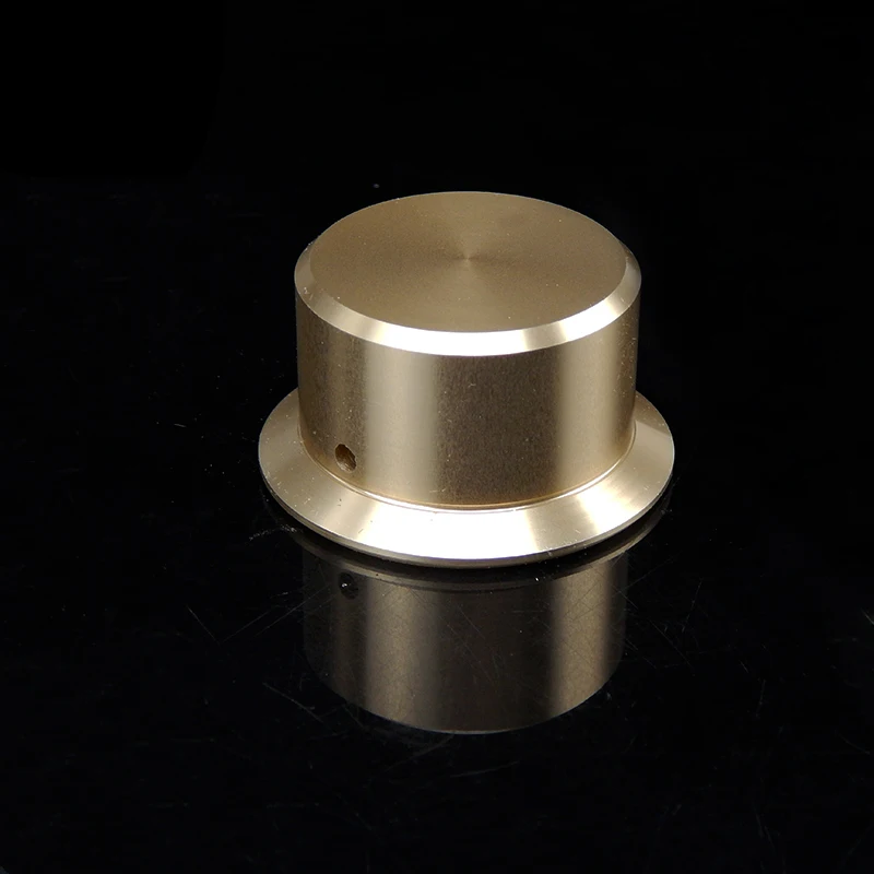 Perilla de volumen de aluminio completo para altavoz amplificador, perilla de resistencia de potenciómetro, diámetro de 50mm, altura de 27mm, 1 unidad
