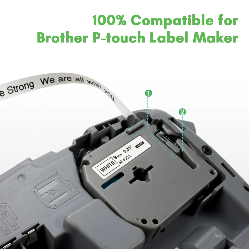 5/10Pcs MK231 Compatible Brother MK Label Tape MK-231 M-K231 MK-131 MK-631 For Brother P touch Label Maker PT-70 PT-80 PT65 PT90