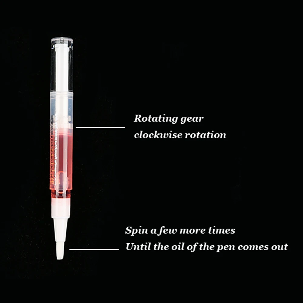 Stylo à huile de nutrition pour les ongles, 1 pièce, document aléatoire, aromatisé, fleurs séchées, adoucissant, nourrissant, traitement, gel, vernis, outil G1