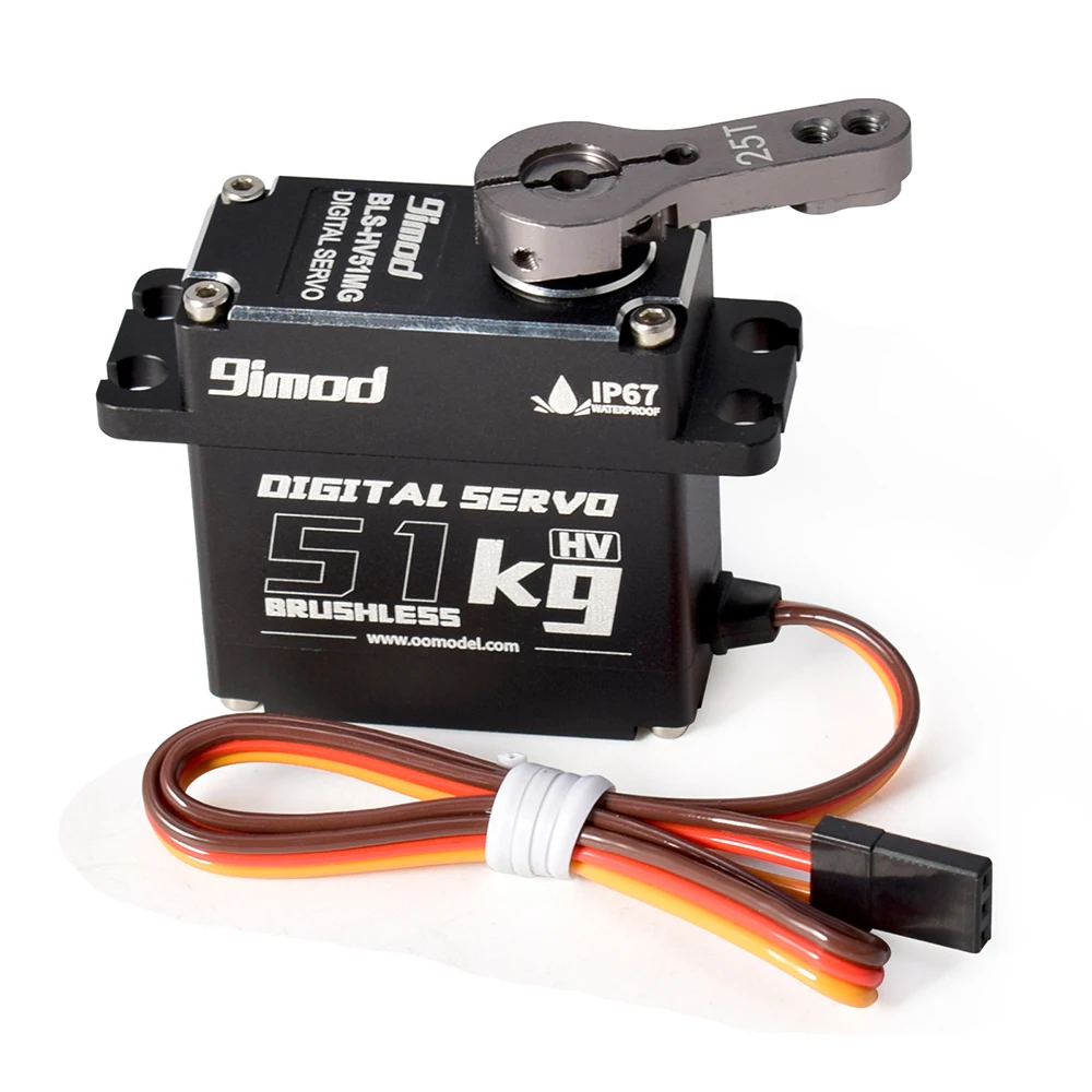 9imod 방수 51KG BLS-HV51MG 8.4V HV 브러시리스 디지털 서보 1:8 1:10 RC 크롤러 보트 로봇 DIY