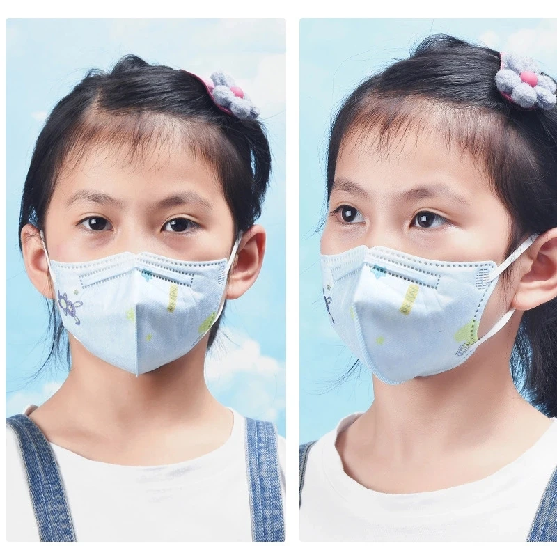 20-50pcs Blue Student FFP2 Kids pink Masque thicker 5 layer KN95 Children Mask Anti-fog Strong Protective Mouth FPP2 Respirator