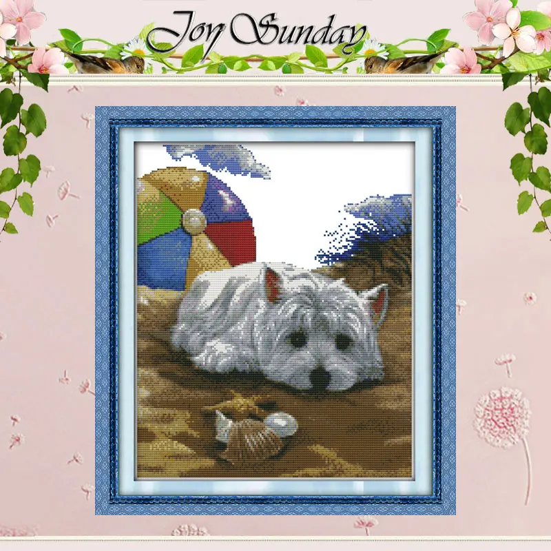 Dog Love-sickness Patterns Counted Cross Stitch Set DIY 11CT 14CT 16CT Stamped DMC Cross-stitch Kit Embroidery Needlework Crafts