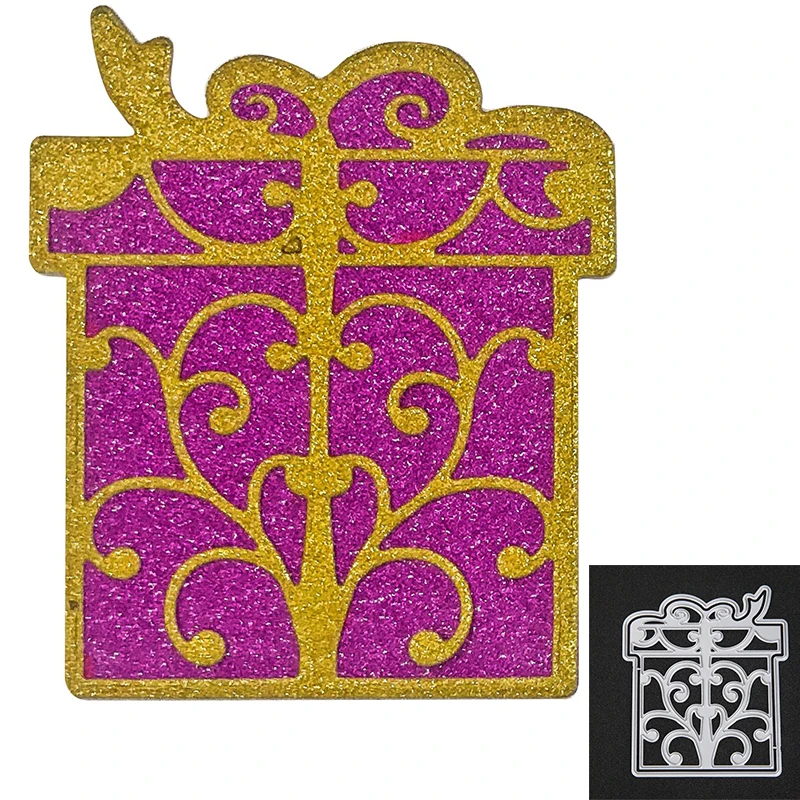 

Exquisite Gift Box Metal Cutting Dies Mold Scrapbook Craft Mold Template Embossing Paper Mold Making New