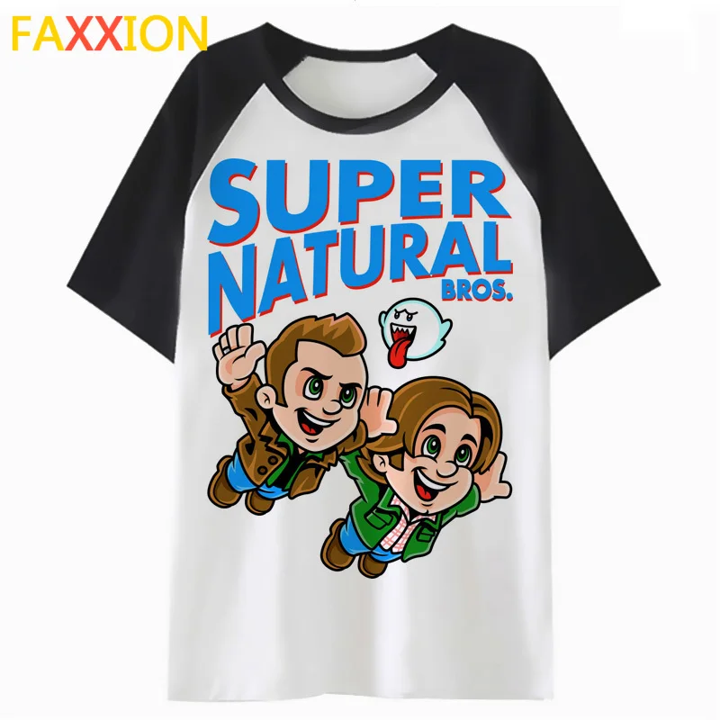 Supernatural dean winchester t shirt femme tshirt harajuku cartoon tops clothing tee t-shirt kawaii graphic female women K4768