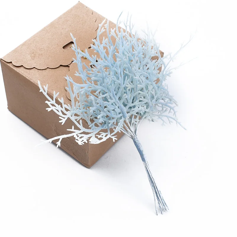 10 stücke Mehrfarbige Weihnachtsbaum Dekorative Blumen Kränze Hochzeit Basis für Wohnkultur Diy Geschenke Box Künstliche Pflanzen Großhandel – Detail 15