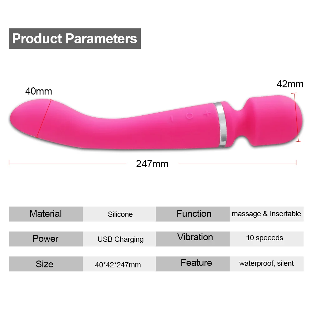 20 Speeds Powerful Dildo Vibrator AV Magic Wand Sex Toys for Women Couple G Spot Massager Clitoris Stimulator Goods for Adult 18