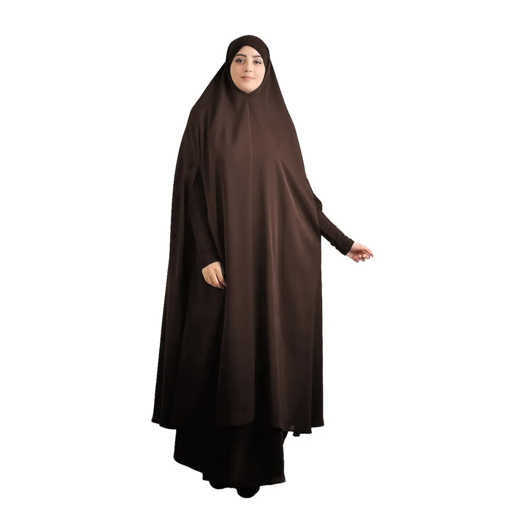 

Eid Bat Sleeve Hooded Robe Muslim Women Hijab Prayer Garment Dress Abaya Full Cover Middle East Dubai Dress Islamic Clothing