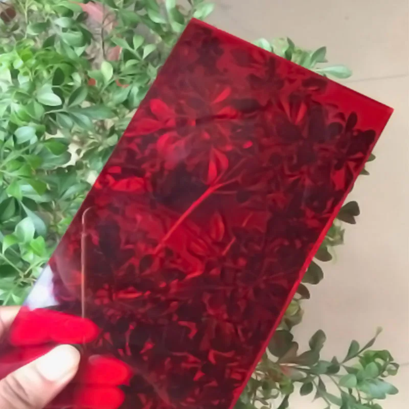 Acrylic Board Red Opaque Transparent Plexiglass Background Wall Color Plastic Board Customization