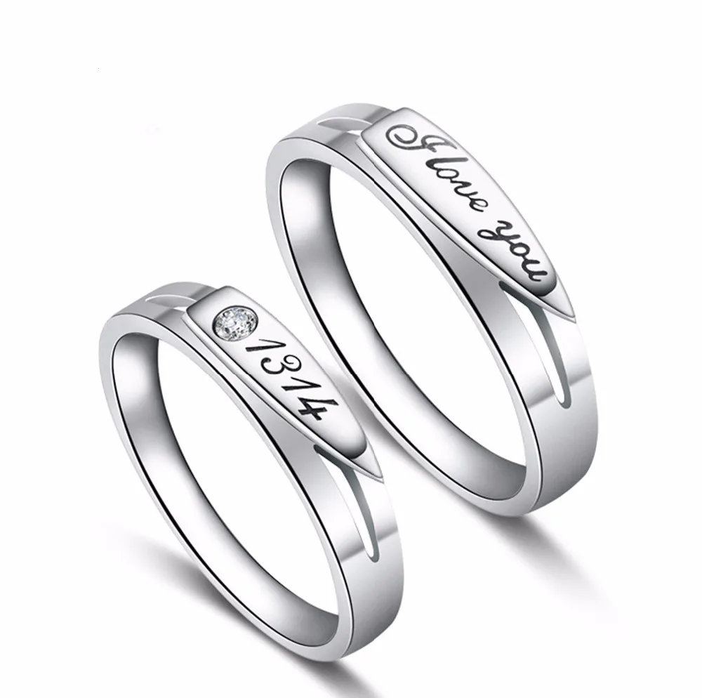 23 kinds lover rings Endless Love Engagement Wedding Couple Rings Aneis Mens Jewelry Commitment Rings silver color jewelry