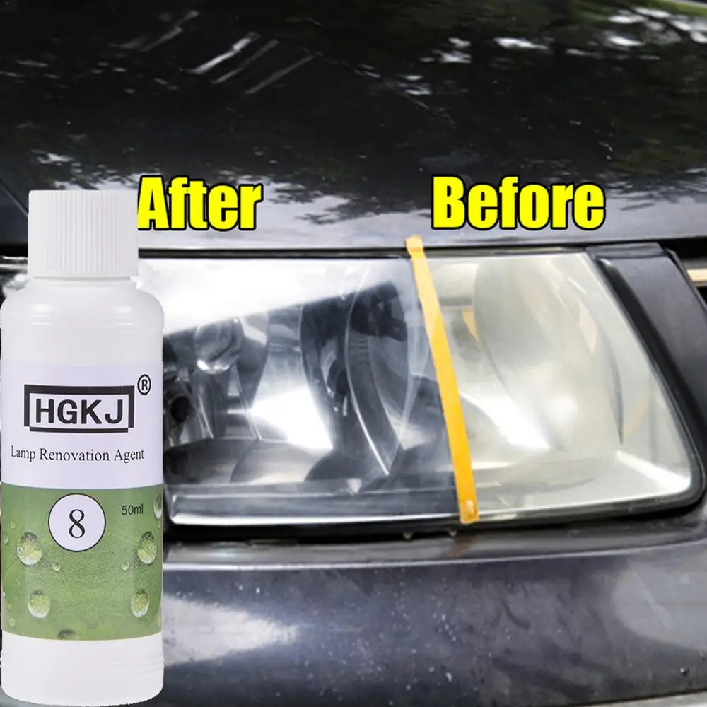 HGKJ-8 Car Headlight Restoration Kit Auto Headlight Repair Refurbishment Agent Fluid Car Polishing Car Care