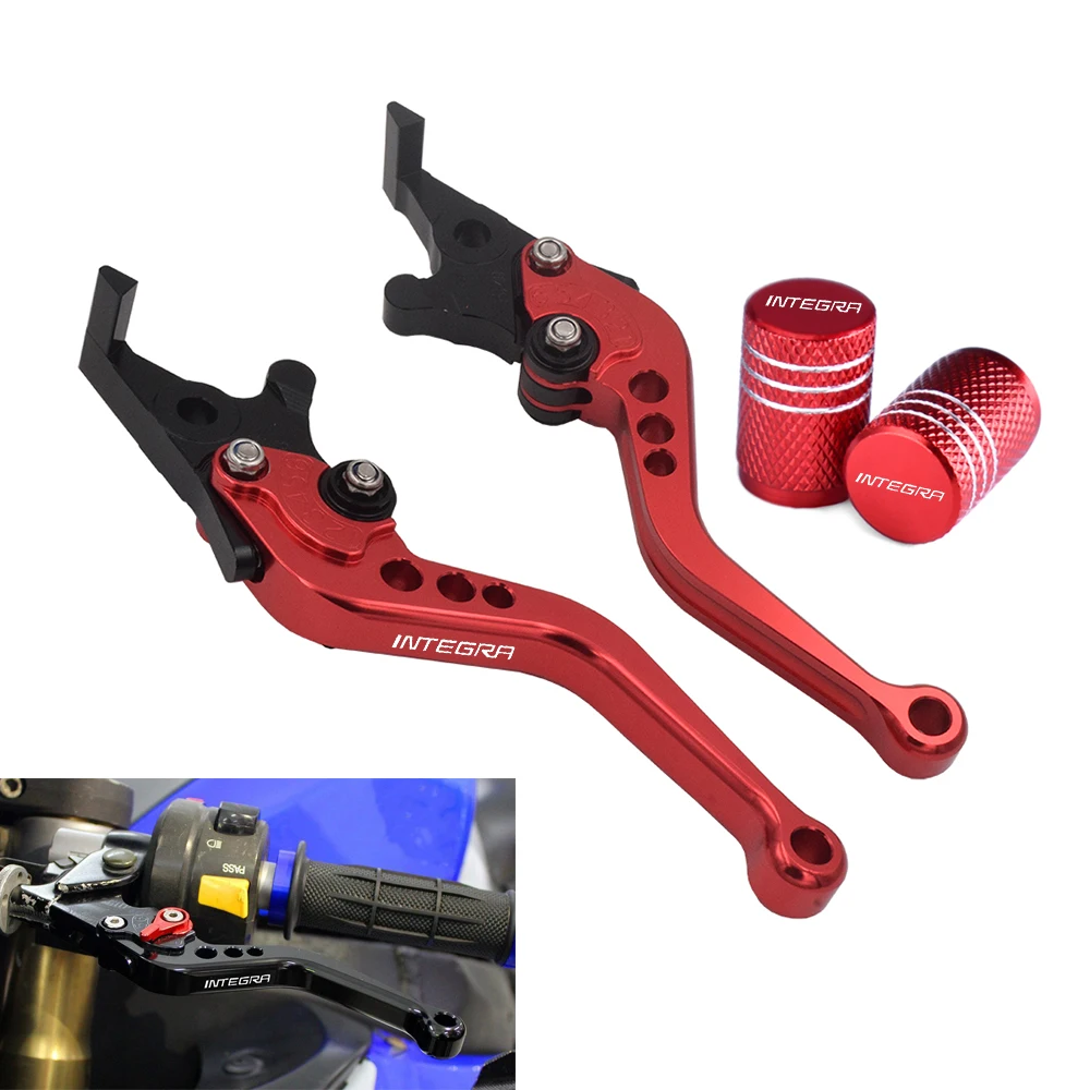 

For HONDA NC750D INTEGRA 750 2014 2015 2016 2017 2018 Adjustable Short Brake Clutch Levers Tire Valve Cap Motorcycle Accessories