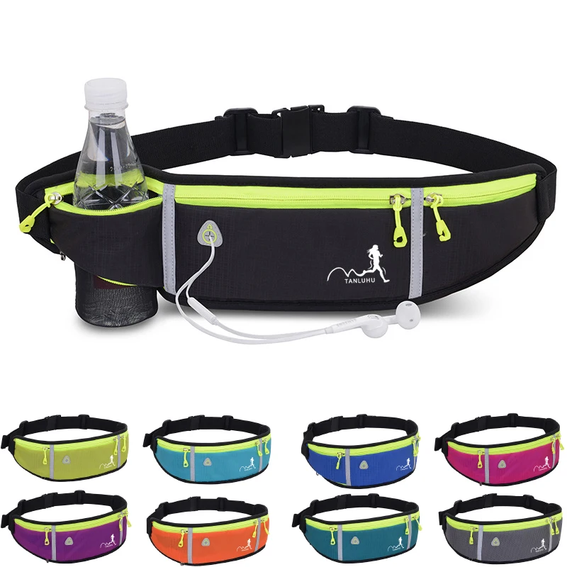 Bike Riding Cycling Running Fishing Hiking Bag Waist Fanny Pack Outdoor Belt Kettle Pouch Gym Sport Fitness Water Bottle Phone