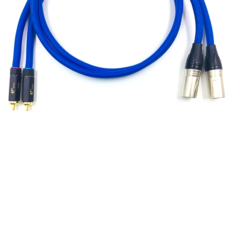 TOP-HiFi คู่ BR-109 RCA ถึง XLR ชายชาย Balacned Audio Interconnect สาย XLR ถึง RCA สาย CARDAS Clear-Light-USA