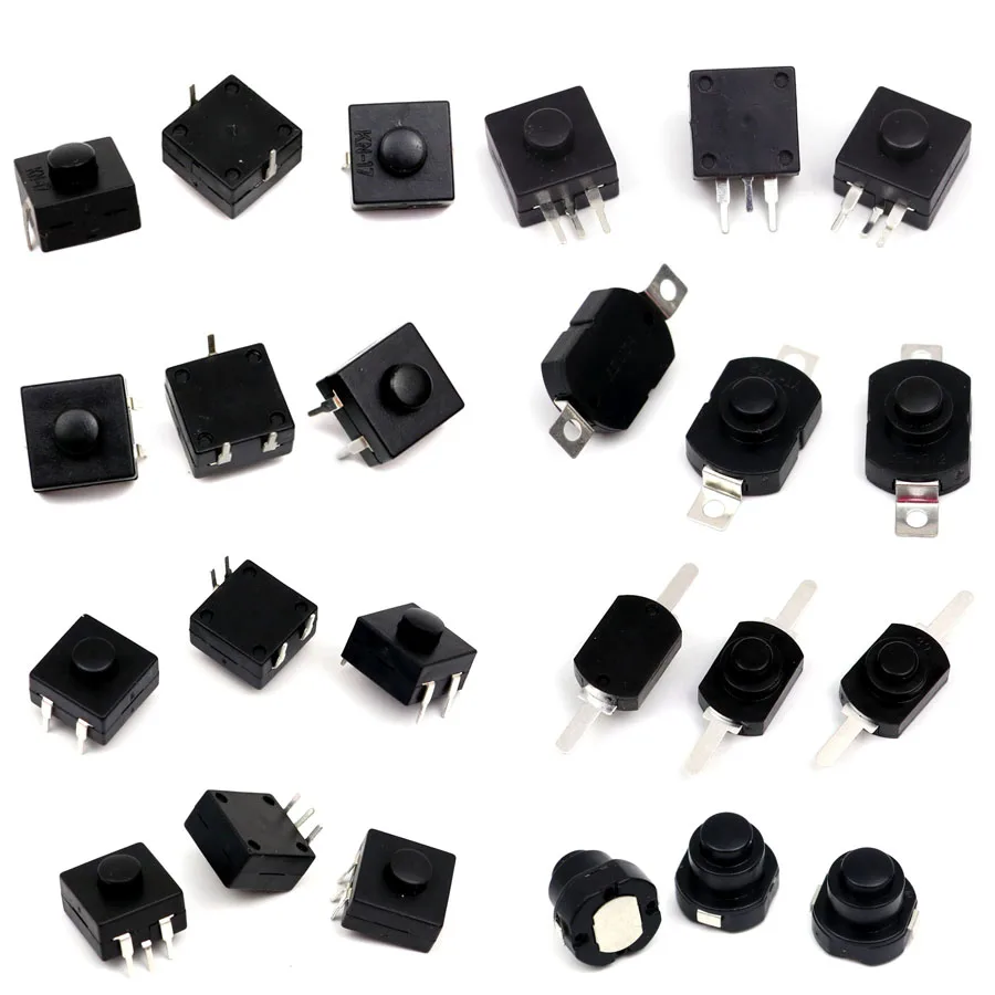 5PCS Switch Push Button Click Clicky On Off Switch 1212 1813 for LED Flashlight Torch Headlamp Lantern Light DIY Parts