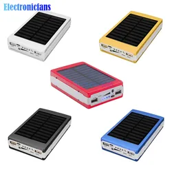 18650 zasilanie mobilne przenośny Powerbank solarny ładowarka pudełko DIY materiały LED Dual USB Powerbank ładowania pokrywy skrzynka dla telefonu