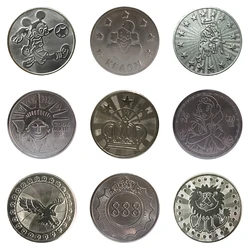 Stainless Steel Arcade Game Coin Tokens, Custom, MAME, JAMMA, Armário de diversões, Vending Machines, 100Pcs