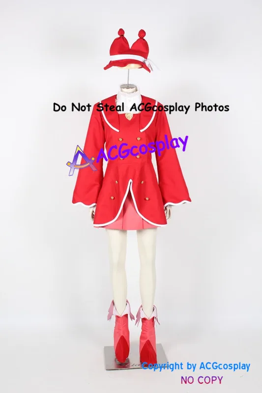 

Fushigi boshi No Futago Hime Gyu Fine red Cosplay Costume incl boots covers and hat acgcosplay costume