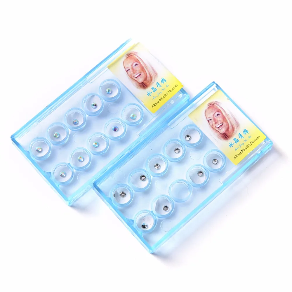 10pcs Diamond Bur Dental Material Teeth Whitening Studs Denture Acrylic Teeth Crystal Ornament Oral Hygiene Tooth Ornament Studs