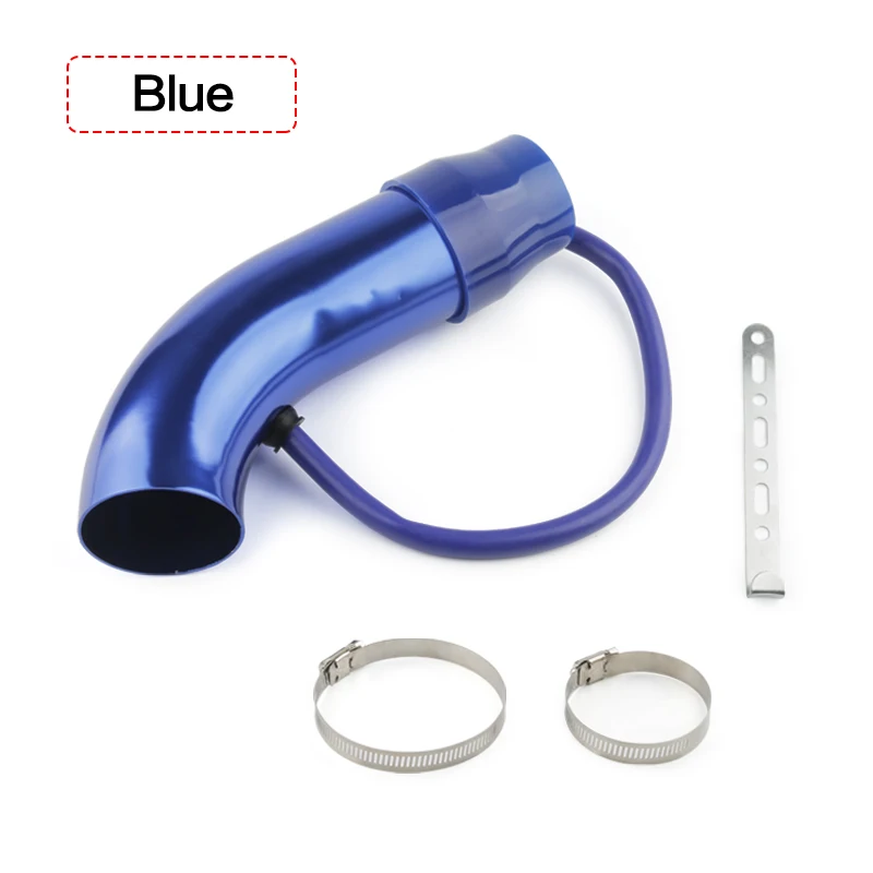 Universele Alumimum 3 ''75mm Auto Koude Luchtinlaatsysteem Turbo Inductie Buis zilver Zwart Rood Kleur - afbeelding 1