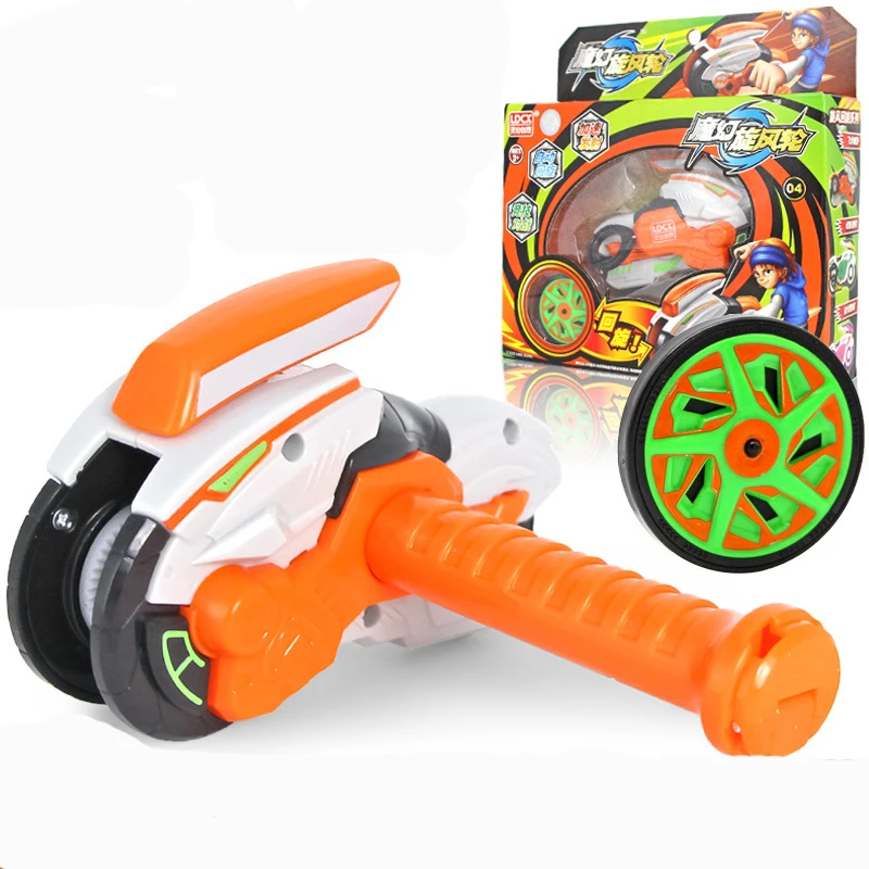 New Magic Whirlwind Wheel Motorcycle Hot Wheels Children\'s Combat Burst Gyro Rotating Wheel Toy