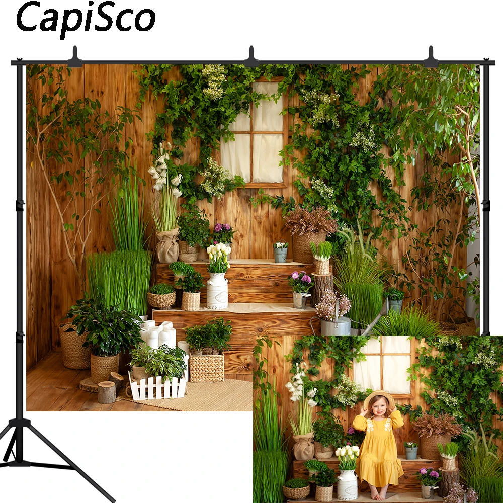 كابيسكو التصوير خلفية الخضراء الربيع عيد الفصح الخشب الجدار الديكور الوليد صورة عيد ميلاد خلفية صور استوديو الدعائم