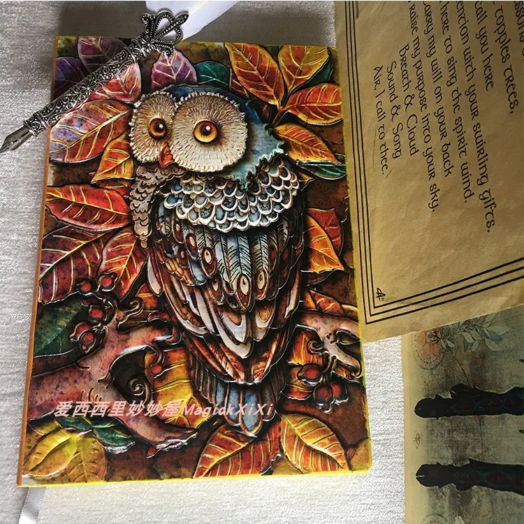 A5 tamanho magic notes relevo notebook 3d capa de caderno